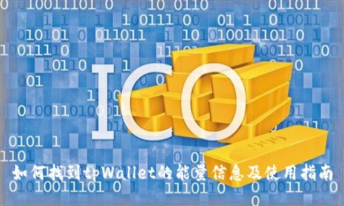 如何找到tpWallet的能量信息及使用指南